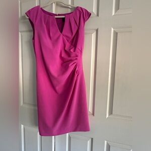 Adrianna Papell Fuchsia Dress (knee length dress)